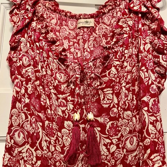 NATURAL LIFE Havana Nights Floral Gauze Tiered Maxi Dress - Picture 4 of 7